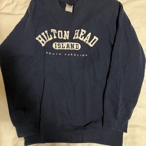 Navy Hilton Head Island crewneck sweatshirt size S